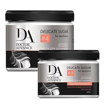 DOCTOR ADVANCE Паста для шугаринга #4 Delicate sugar, средняя плотность