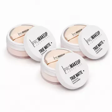 PROMAKEUP laboratory PRO Сет TRUE MATTE финишная прозрачная пудра для лица 3 шт
