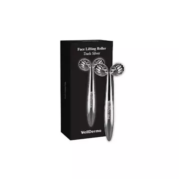 WELLDERMA Механический массажёр для лица "FACE LIFTING ROLLER DARK SILVER"