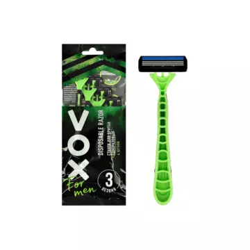 VOX Станок для бритья одноразовый "FOR MEN" с тройным лезвием (4 шт)