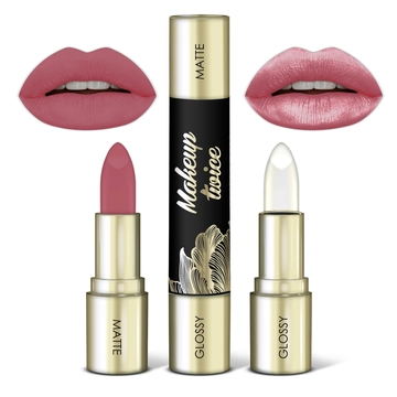 ART-VISAGE Двойная помада "MAKEUP TWICE"