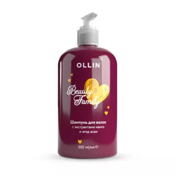 OLLIN Шампунь для волос с экстрактом манго и ягод асаи "BEAUTY FAMILY" 
