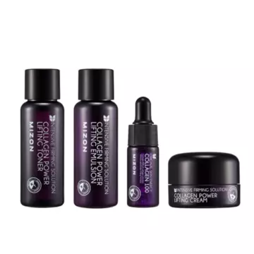 MIZON Набор: Эмульсия, тонер, сыворотка, крем "COLLAGEN MINIATURE SET"