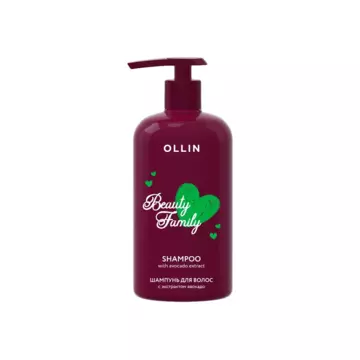 OLLIN Шампунь для волос с экстрактом авокадо "BEAUTY FAMILY"