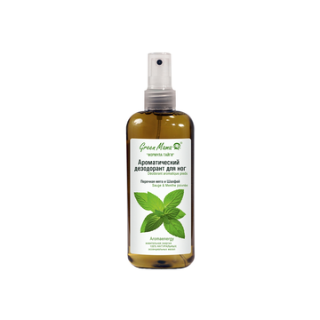 Green Mama Ароматический дезодорант для ног с перечной мятой и шалфеем
