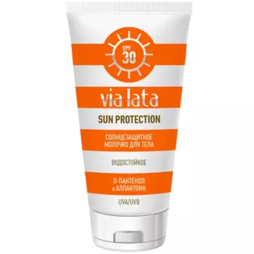 Via Lata Солнцезащитное молочко для тела SPF 30 "Sun Protection"