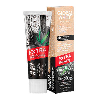 GLOBAL WHITE Зубная паста отбеливающая "EXTRA WHITENING"