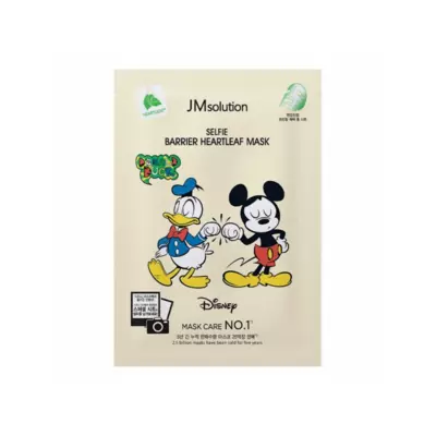 Jmsolution Маска тканевая "DISNEY SELFIE BARRIER HEARTLEAF"