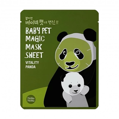 Holika Holika Тонизирующая тканевая маска-мордочка "Baby Pet Magic", панда