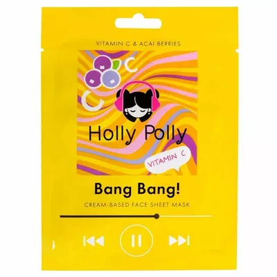 Holly Polly Тканевая маска "BANG BANG!" с витамином С и ягодами асаи