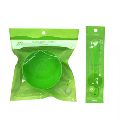 J:ON Набор для косметических масок (чаша+лопатка), зеленая