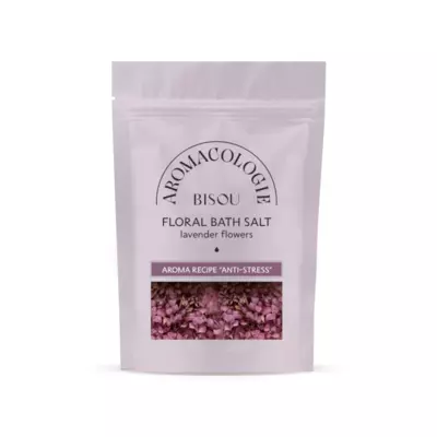 BISOU Aroma Цветочная соль для ванны с цветками лаванды