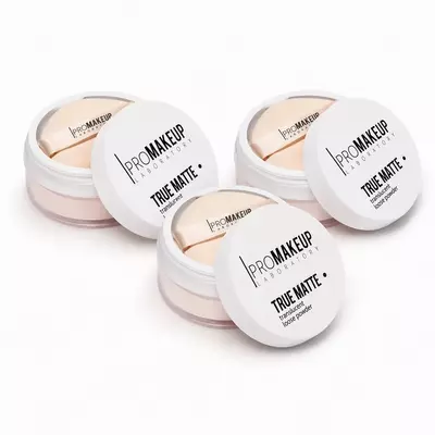 PROMAKEUP laboratory PRO Сет TRUE MATTE финишная прозрачная пудра для лица 3 шт