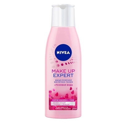 NIVEA Мицеллярное молочко-тоник+розовая вода "MAKE UP EXPERT"