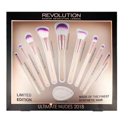 Makeup Revolution "Ultimate Nudes Brush Collection 2018" набор кистей