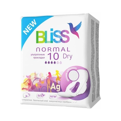 Bliss "Normal Dry" Прокладки для критических дней, 10 шт