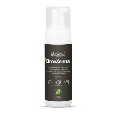 BrowXenna Шампунь-пена для глубокого очищения бровей 