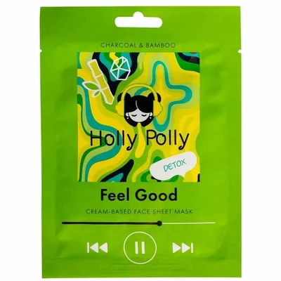 Holly Polly Тканевая маска "FEEL GOOD" с углем и экстрактом бамбука