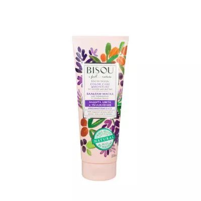 BISOU Бальзам-маска для окрашенных и тусклых волос "Защита цвета и увлажнение"