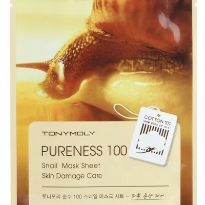 Tony Moly Тканевая маска с экстр.улиточной слизи Pureness 100 snail mask sheet, 21 мл
