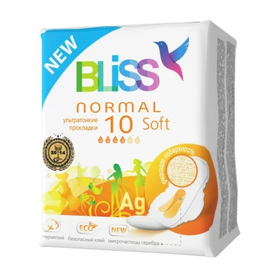 Bliss "Normal Soft" Прокладки для критических дней, 10 шт.