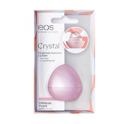 EOS "Crystal Lip Balm Hibiscus Peach" кристальный бальзам для губ
