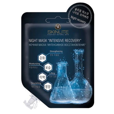 SKINLITE Ночная маска "ИНТЕНСИВНОЕ ВОССТАНОВЛЕНИЕ", 15г