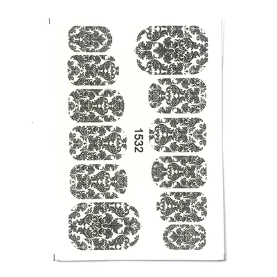 JNAILS Нейл-деколь дизайн 1532 орнамент (12 форм)