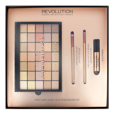 Makeup Revolution "PRO Amplified 35 Naked Golds" набор для макияжа