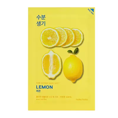 Holika Holika Противовоспалительная тканевая маска "Pure essence", лимон